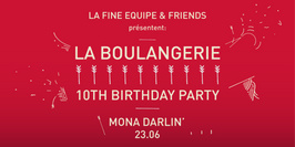 La Boulangerie 10th Birthday party