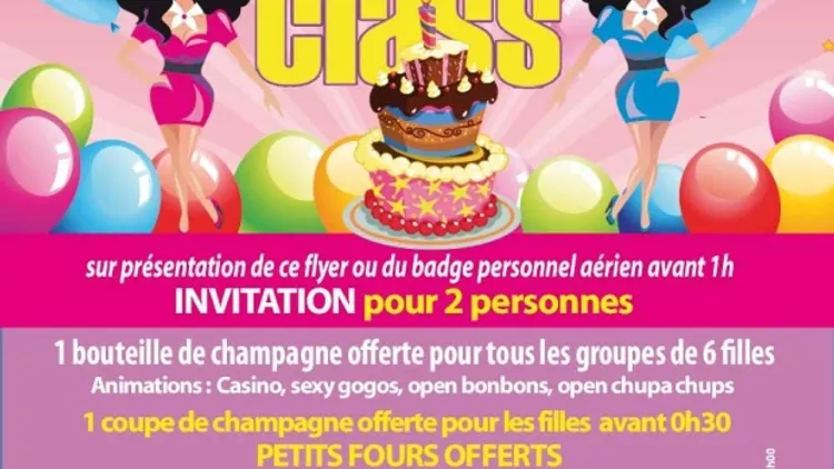 FIRST CLASS COMPAGNIES AERIENNES SPECIALE ANNIVERSAIRE