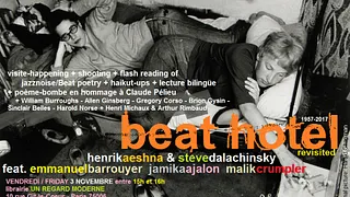 BEAT HOTEL REVISITED avec Henrik Aeshna, Steve Dalachinsky, Emannuel Barrouyer,