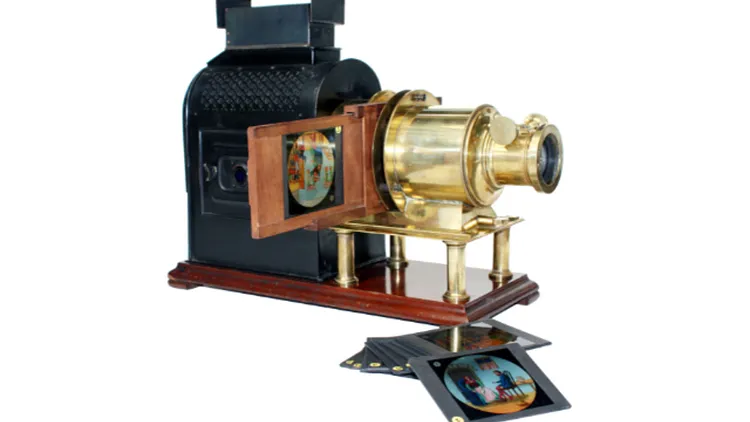 Projection de lanterne magique