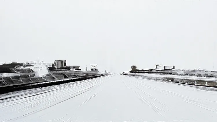 Des Routes. Du Blanc. Evidemment.