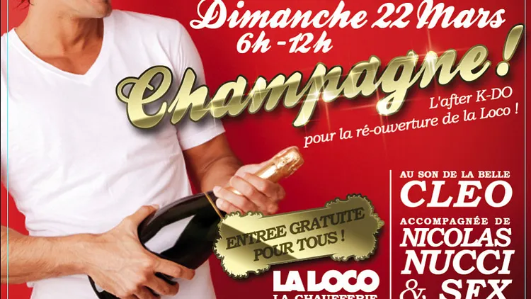 La Loco vous offre une coupe de C H A M P A G N E!