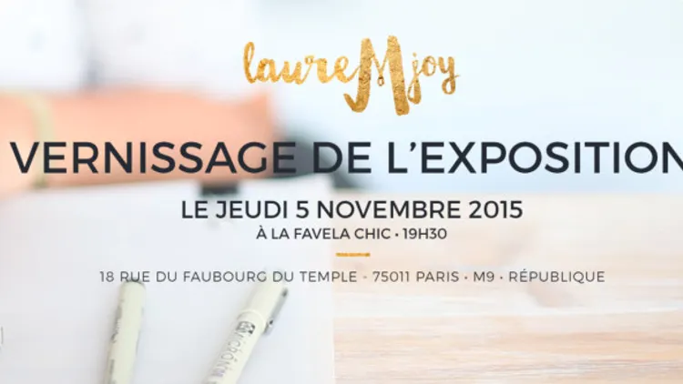 LAUREMJOY- Vernissage de l'exposition