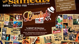 Les Samedis Salsa Latino-mix  Du Limelight