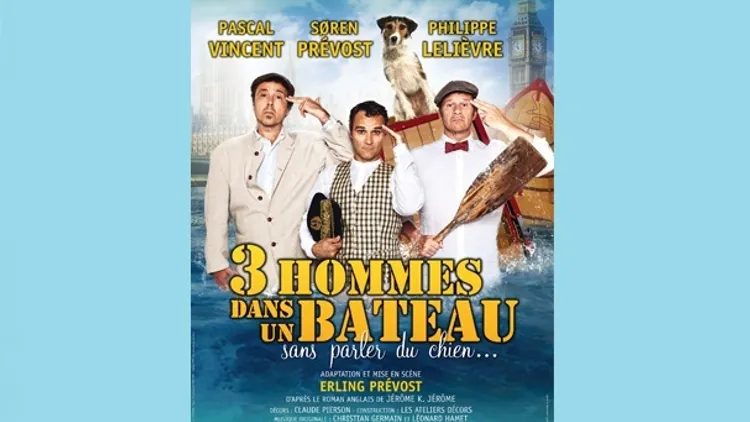 trois hommes dans un bateau sans parler du chien....