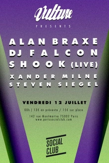 Vulture avec Shook Live, Dj Falcon, Alan Braxe