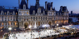 Paris sur Glace : la patinoire à Hôtel de Ville