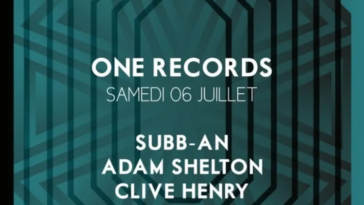 One Records : Subb-An, Adam Shelton,  Clive Henry & Alex  Arnout