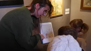 Ateliers enfants exposition temporaire Charles Camoin : le moulin rouge