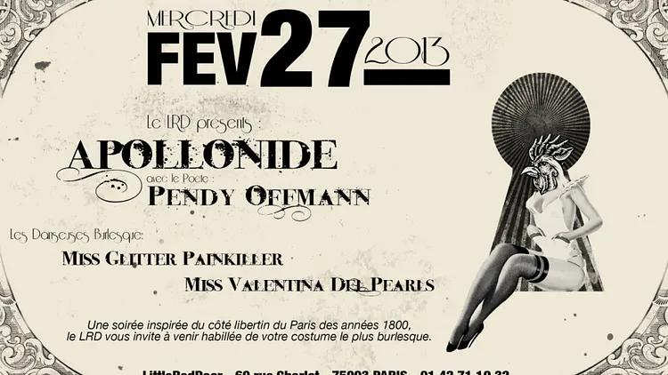 Apollonide : Poetry et Burlesque Soirée