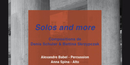 Concert Solos and More - Cycle de musique contemporaine