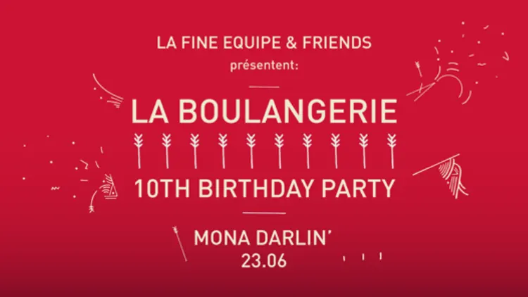 La Boulangerie 10th Birthday party