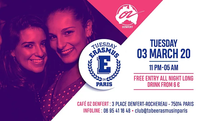TUESDAY ERASMUS IN PARIS
