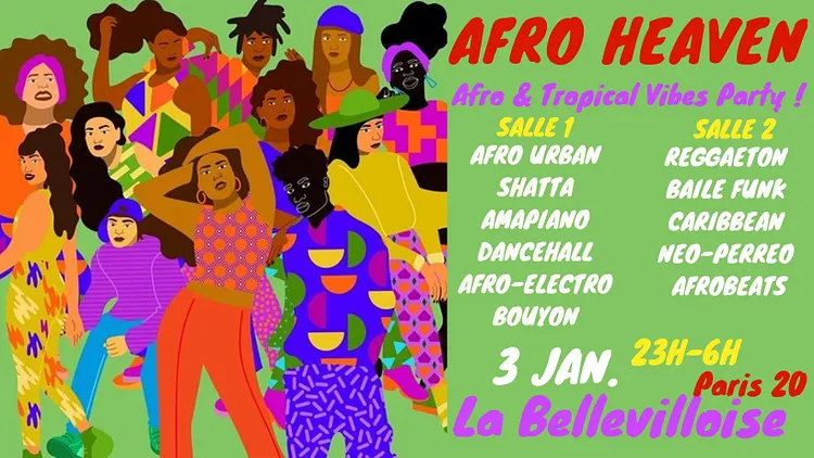 Afro Heaven ~ Afro & Tropical Vibes Party à La Bellevilloise !