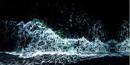 « Dans le cœur de la vague » Exposition immersive en mapping vidéo