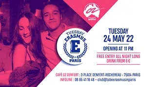 TUESDAY ERASMUS IN PARIS