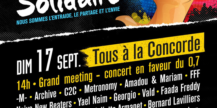 Meeting-Concert • Place de la Concorde • Printemps Solidaire