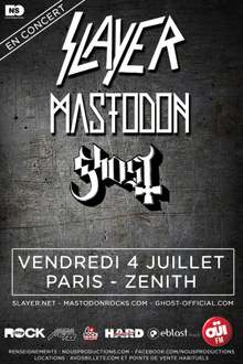Slayer + Mastodon + Ghost + Anthrax