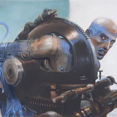 Enki Bilal au Musée des arts et métiers : l'homme, la bête et la machine