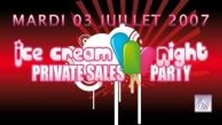 Private Sales/Ice Cream Night
