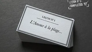 Leçon N4 : Faire l'amour sur la plage