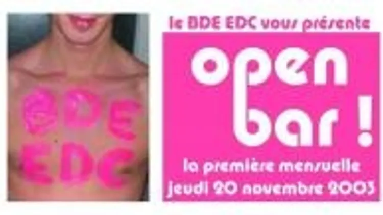 Mensuelle Edc Open Bar