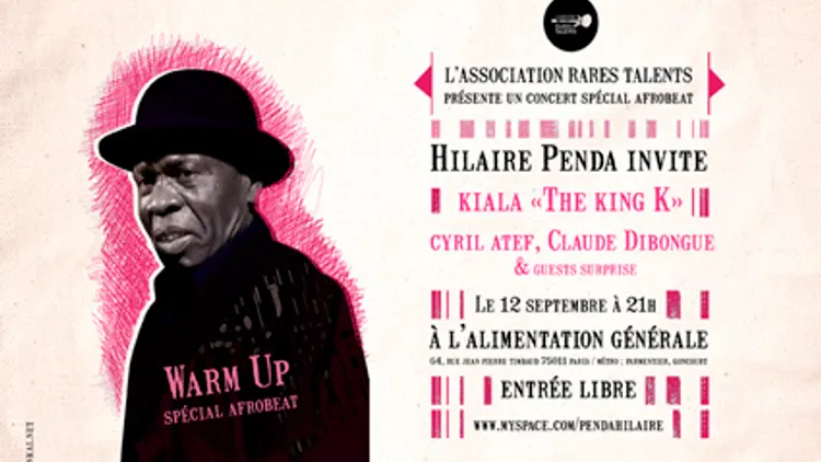 Hilaire Penda Warm Up Show invite The King K alias Kiala