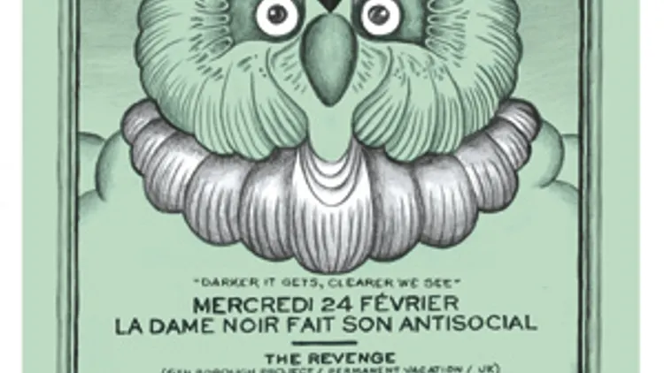 LA DAME NOIR FAIT SON ANTISOCIAL