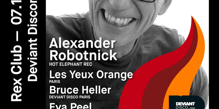 Deviant Discorama 5: Alexander Robotnick, Les Yeux Orange,  Bruce Heller, Eva Peel