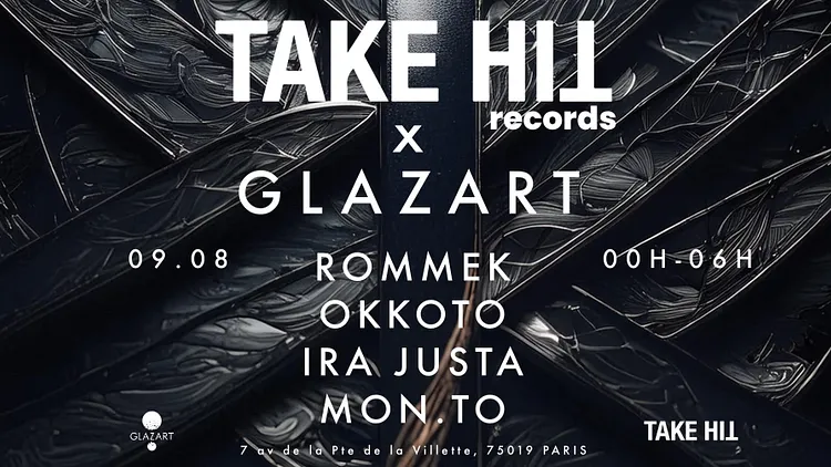 TAKE HIT X GLAZART : ROMMEK, OKKOTO, MON.TO