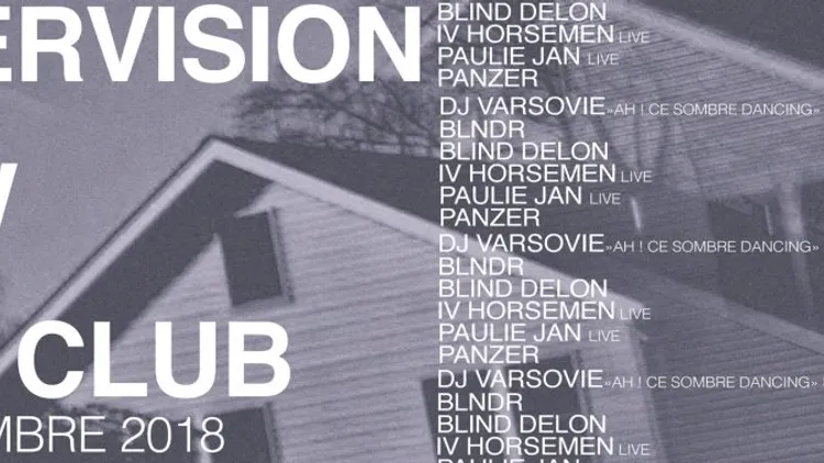 Intervision X Raw: Blind Delon, IV Horseman Live, Paulie JAN Live, Panzer, DJ Varsovie, BLNDR