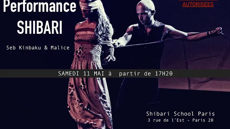 Performance shibari avec Seb Kinbaku & Malice