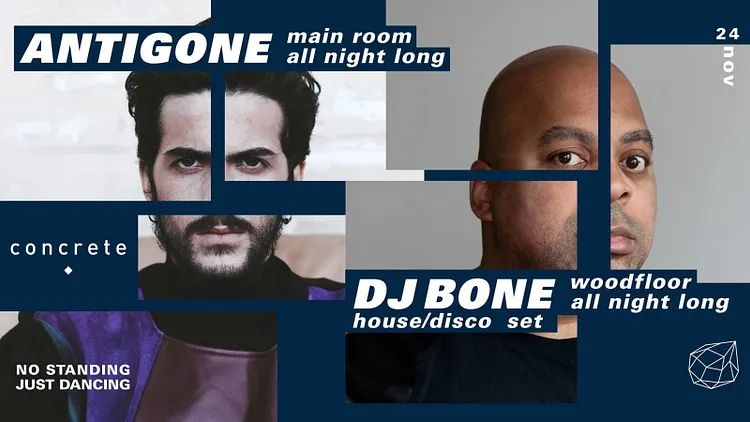 Concrete: Antigone all night long/ Dj Bone Woodfloor all night long