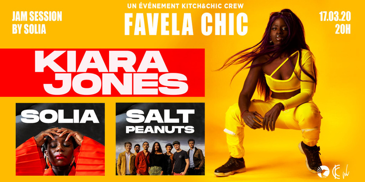 Kiara Jones en showcase à la Favela chic