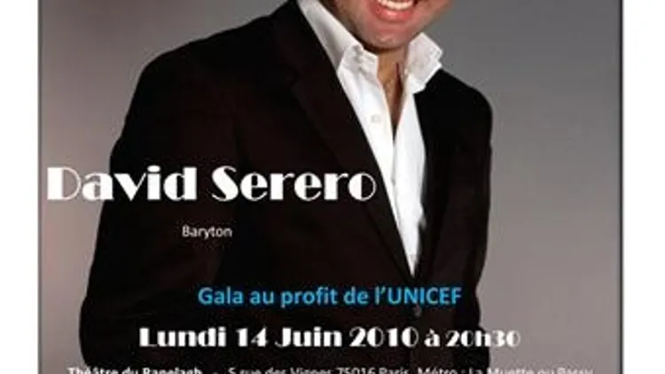 Gala du baryton David Serero au profit de l'UNICEF