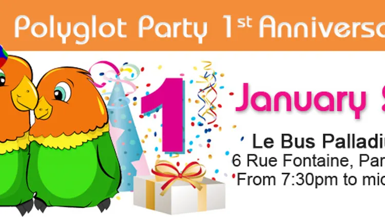 Polyglot Party FIRTS anniversary