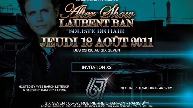 Laurent ban invite a l'after show de hair
