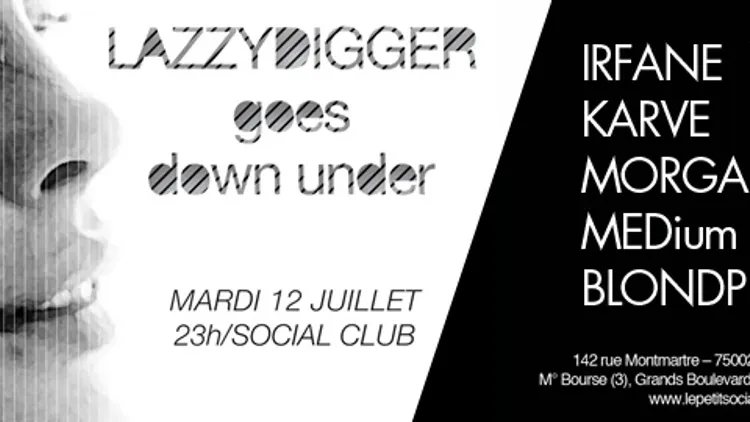 LAZZYDIGGER GOES DOWN UNDER