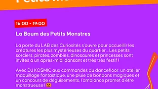 Boum d’Halloween des Petits Monstres