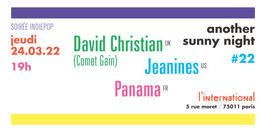 ASN #22 : David Christian (Comet Gain) + Jeanines + Panama