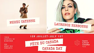 Fête du Canada 2022 - Concerts de Mehdi Cayenne et Laurence Nerbonne