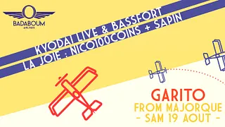 Badaboum Airlines/ Mallorca’s Garito Café in Paris w/ La JOIE