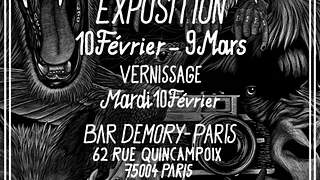 Exposition MrWalter au Bar Demory-Paris