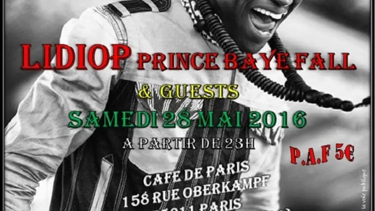 Concert reggae Lidiop Prince Baye Fall + Sound System