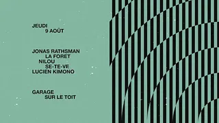 Garage x Audio: Jonas Rathsman, La Foret, Nilou, Se-Te-Ve