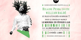 Hilaire penda Warm Up Show invite William Balde