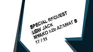 Rinse France : Special Request, Low Jack, Myako b2b Azamat B