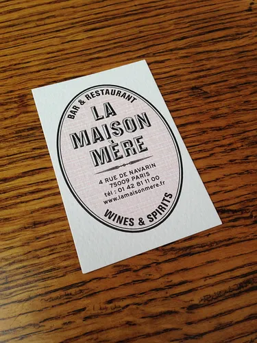 La Maison Mère Restaurant Paris