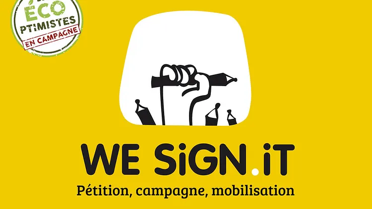 lancer sa pétition avec We Sign it, Weroes & I-Boycott