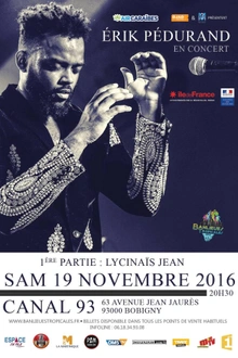 Concert Erik Pédurand avec Lycinaïs Jean en 1ère Partie.